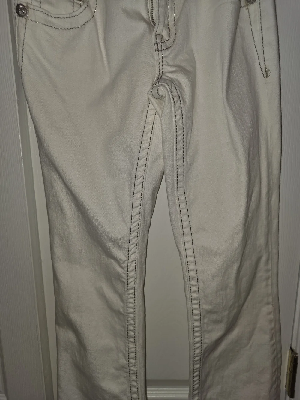 Miss Me Cream Bootcut Jeans - Picture 3 of 5